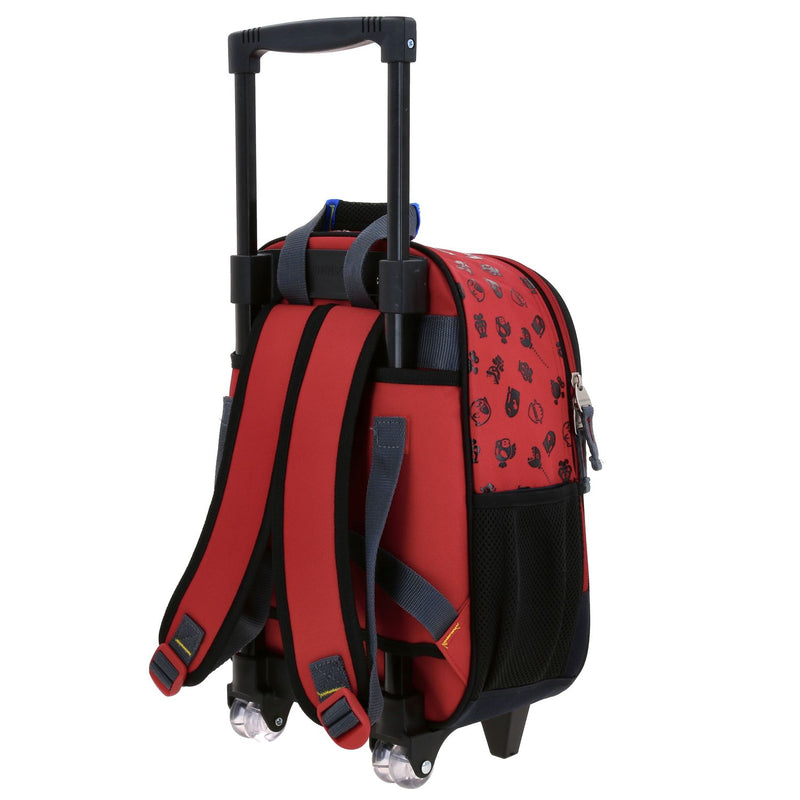 Mochila Negra con Ruedas Diseño Bowser en 3D Mario Bros Chenson Bowie