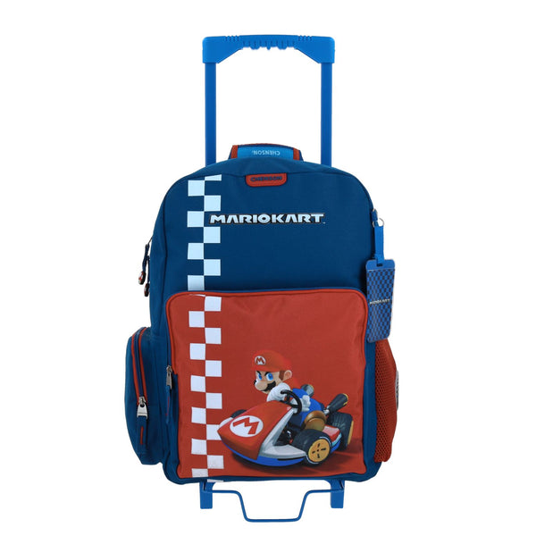 Mochila con Ruedas Azul Mario Bros Chenson Brife