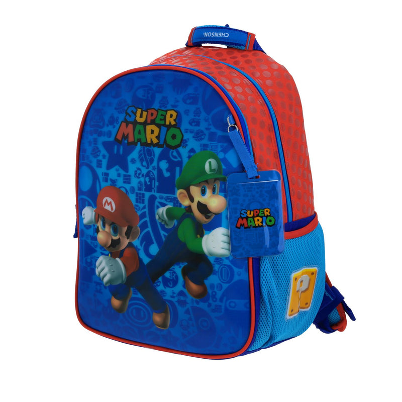 Mochila Azul Chenson Mario Bros Esqueip