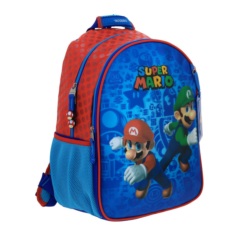 Mochila Azul Chenson Mario Bros Esqueip