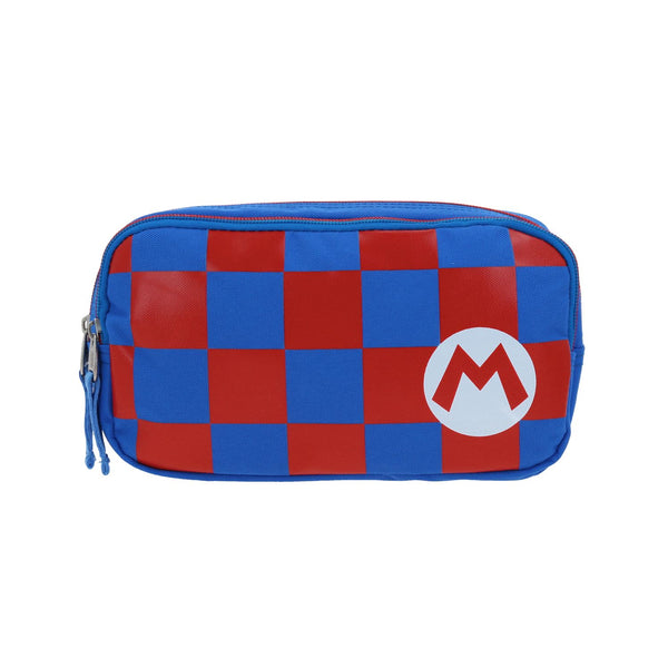 Lapicera Azul a Cuadros Mario Bros 1818 Flacster