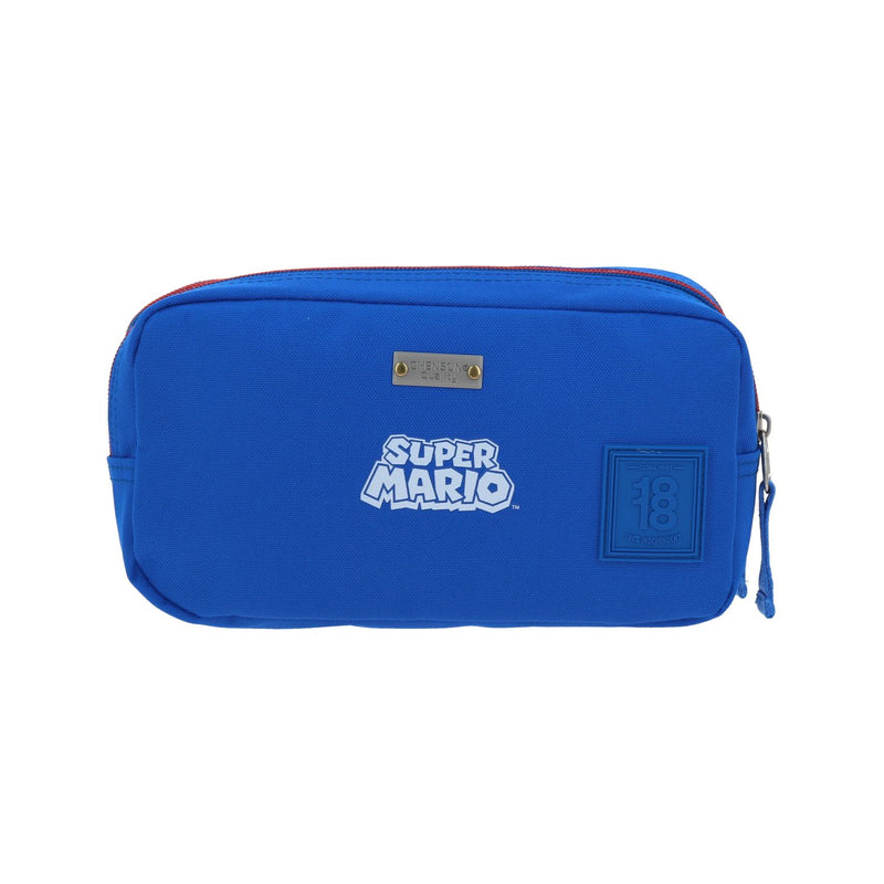 Lapicera Azul a Cuadros Mario Bros 1818 Flacster