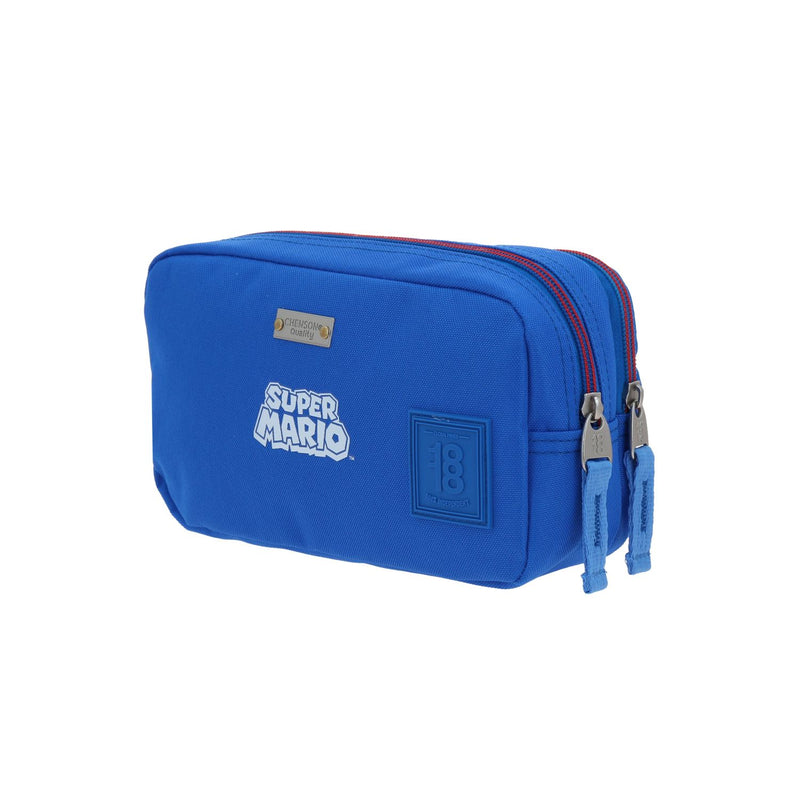 Lapicera Azul a Cuadros Mario Bros 1818 Flacster