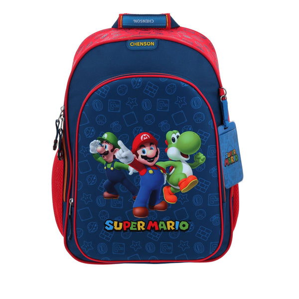 Mochila Azul Mario Bros Chenson Gronshi