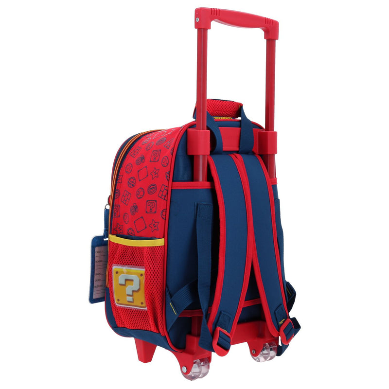 Mochila con Ruedas Azul Mario Bros Chenson Gronshi
