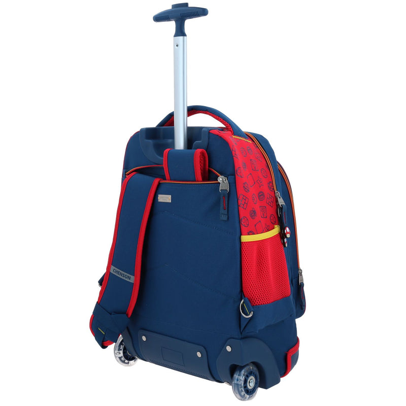 Mochila con Ruedas Azul Mario Bros Chenson Gronshi