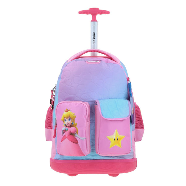 Mochila con Ruedas Rosa Mario Bros Chenson Kiut
