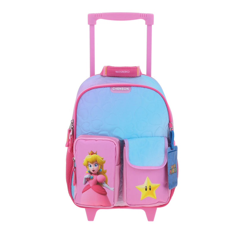 Mochila con Ruedas Rosa Mario Bros Chenson Kiut