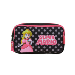 Lapicera Negra Princesa Peach Estampado de Lunares Mario Bros Chenson Loly