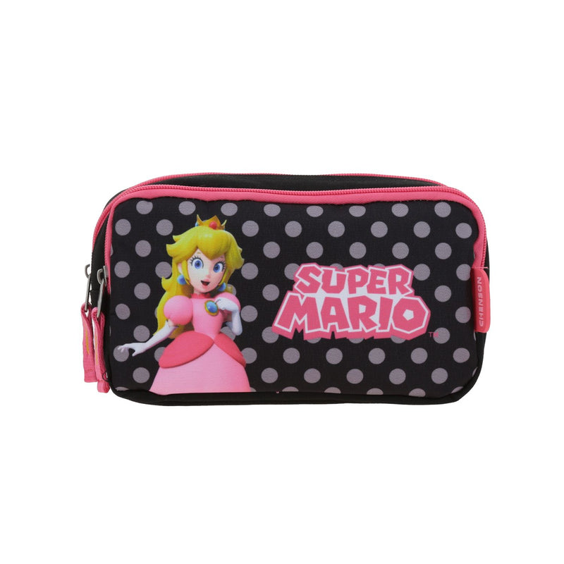 Lapicera Negra Princesa Peach Estampado de Lunares Mario Bros Chenson Loly