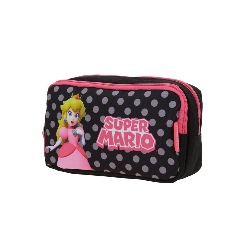 Lapicera Negra Princesa Peach Estampado de Lunares Mario Bros Chenson Loly