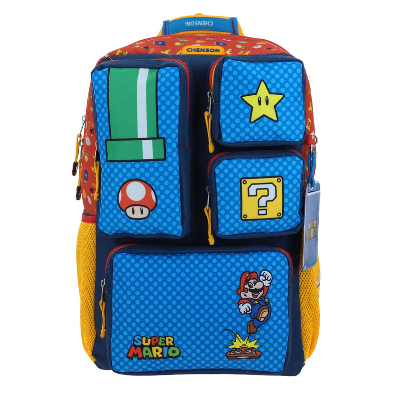 Mochila Azul Mario Bros Chenson Onder