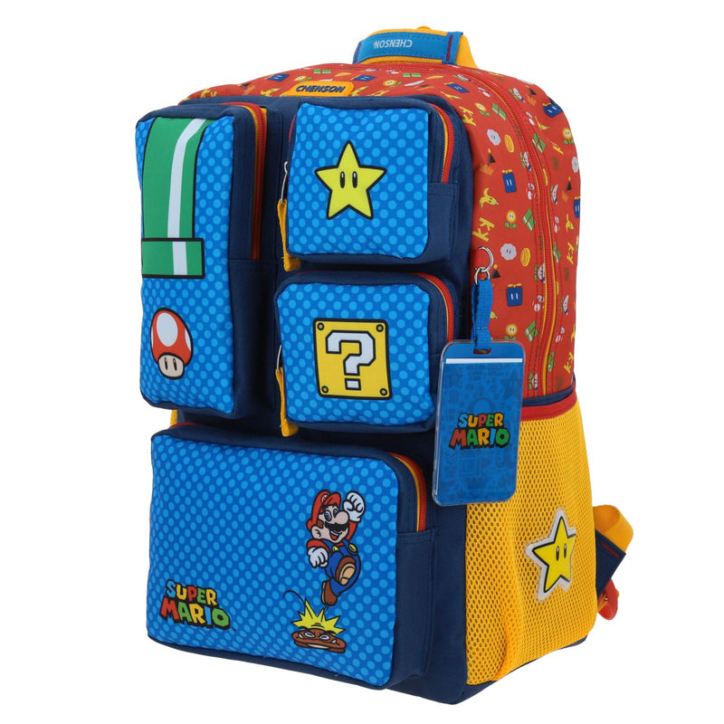 Mochila Azul Mario Bros Chenson Onder
