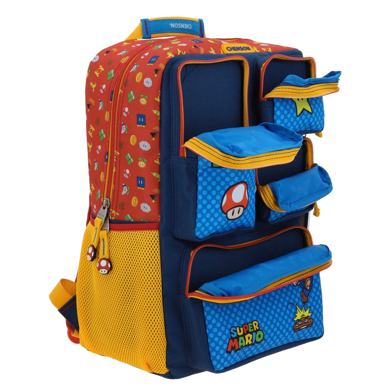 Mochila Azul Mario Bros Chenson Onder