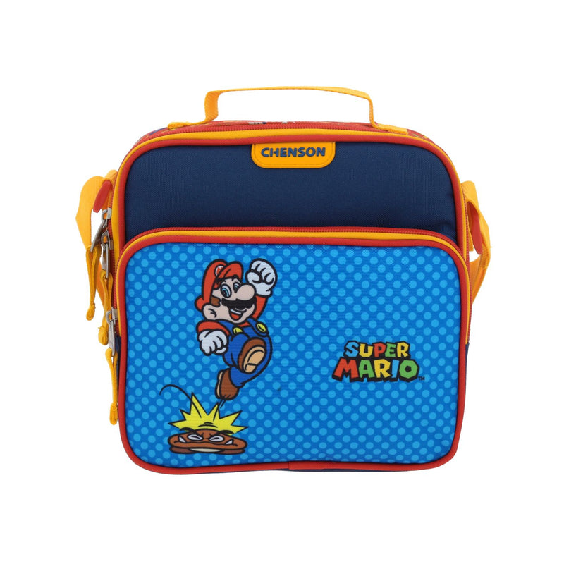 Lonchera Azul con estampado de lunares Mario Bros Chenson Onder