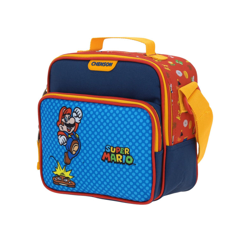 Lonchera Azul con estampado de lunares Mario Bros Chenson Onder