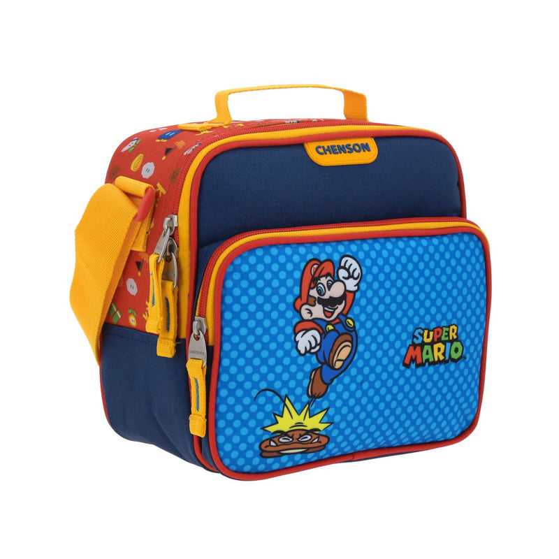 Lonchera Azul con estampado de lunares Mario Bros Chenson Onder