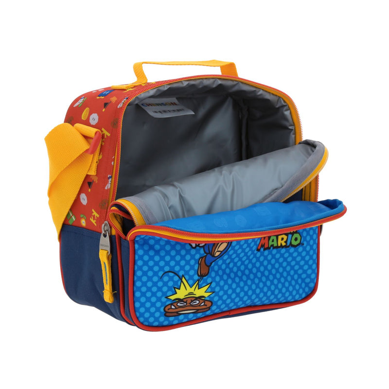 Lonchera Azul con estampado de lunares Mario Bros Chenson Onder