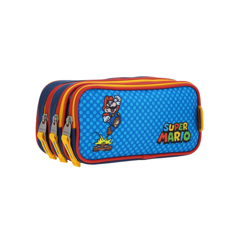 Lapicera Azul Con Estampado de Lunares Mario Bros Chenson Onder