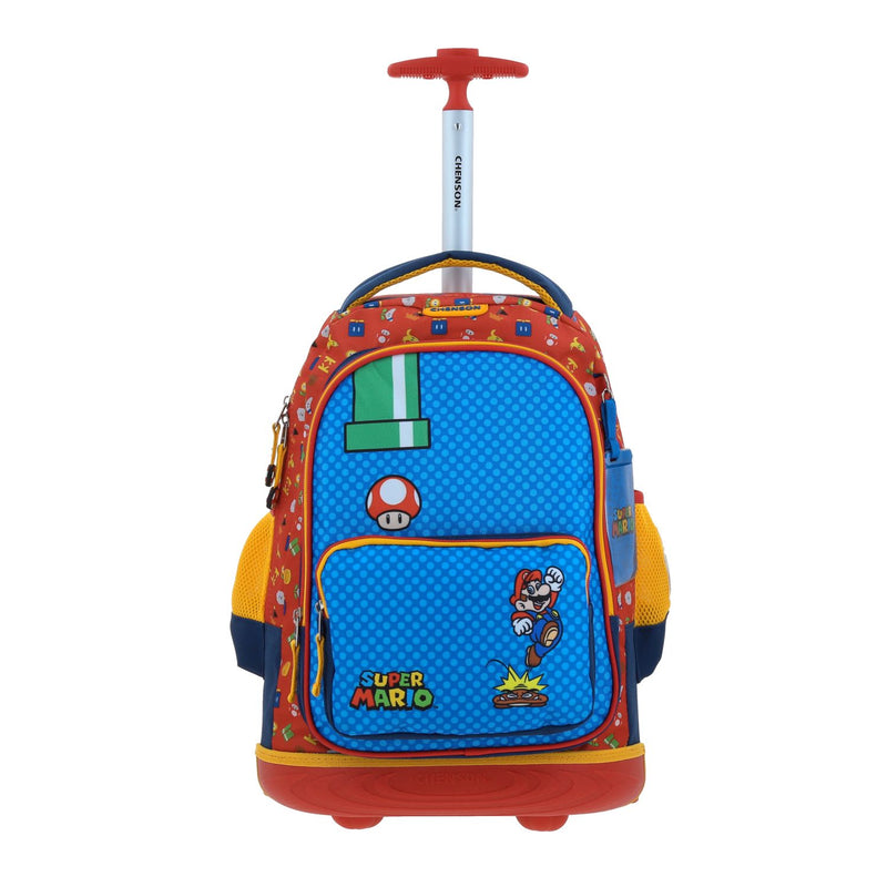 Mochila con Ruedas Azul Mario Bros Chenson Onder
