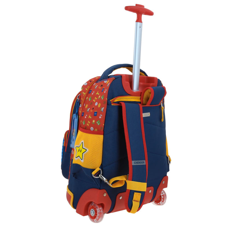 Mochila con Ruedas Azul Mario Bros Chenson Onder