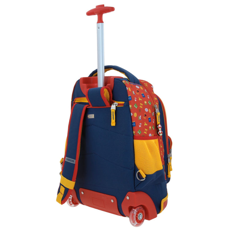Mochila con Ruedas Azul Mario Bros Chenson Onder
