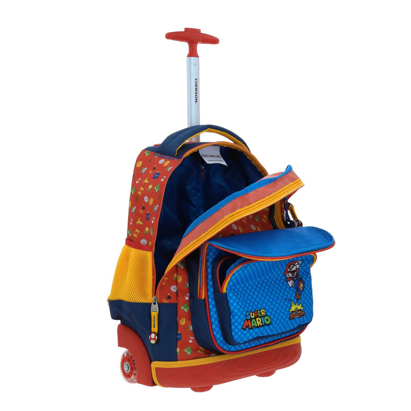 Mochila con Ruedas Azul Mario Bros Chenson Onder