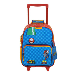 Mochila con Ruedas Azul Mario Bros Chenson Onder