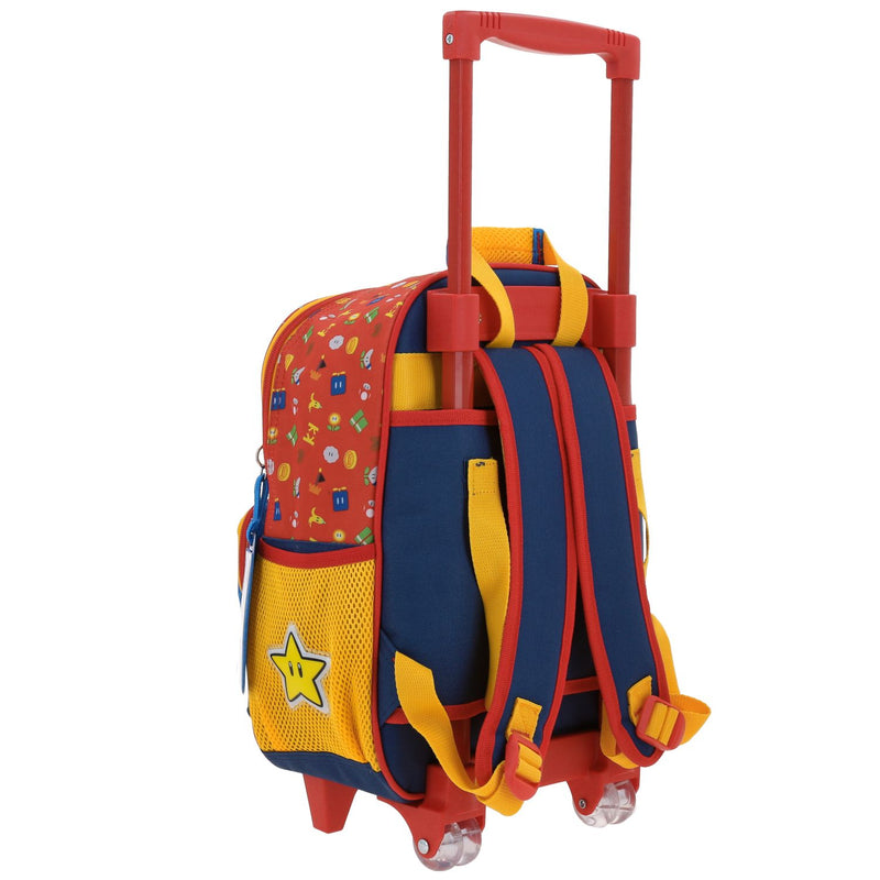 Mochila con Ruedas Azul Mario Bros Chenson Onder