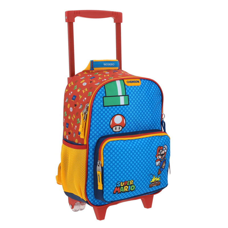 Mochila con Ruedas Azul Mario Bros Chenson Onder