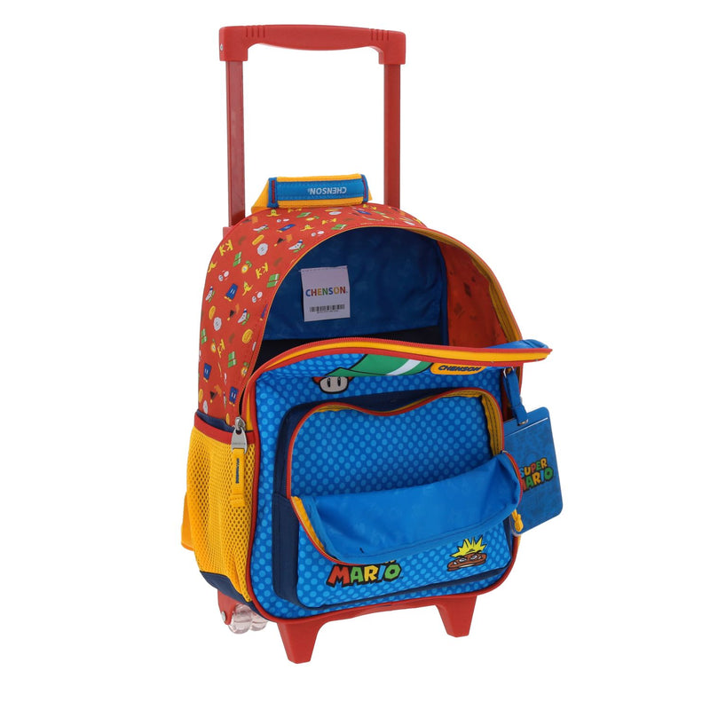 Mochila con Ruedas Azul Mario Bros Chenson Onder