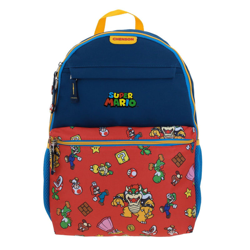 Mochila Azul Mario Bros Chenson Palac