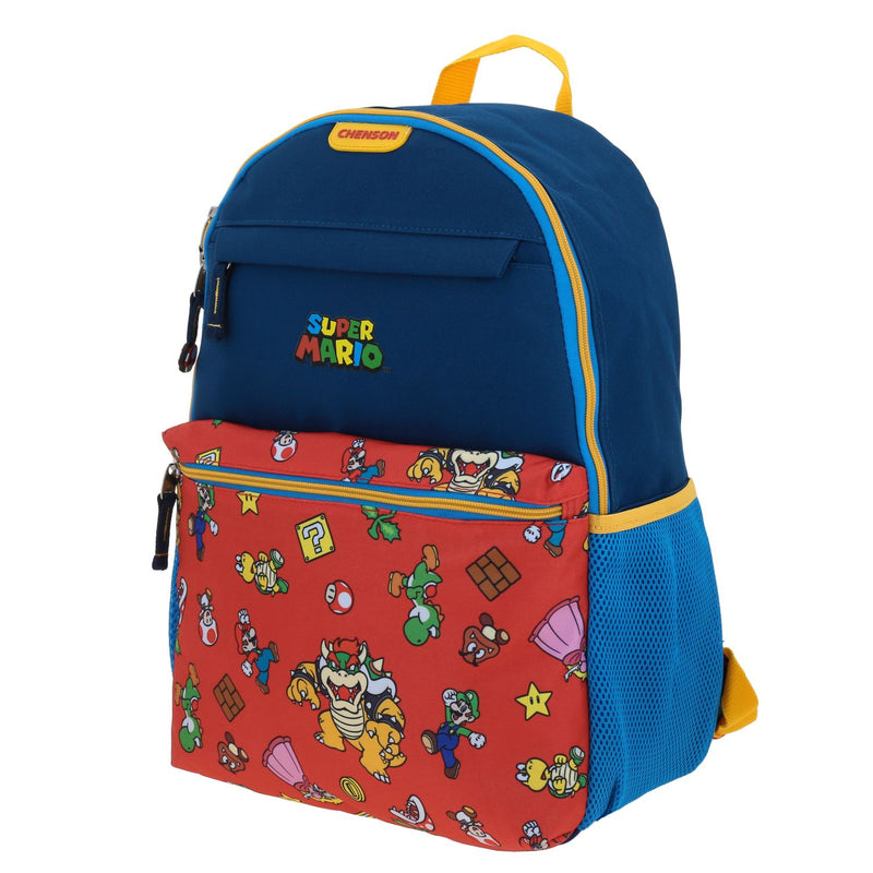 Mochila Azul Mario Bros Chenson Palac