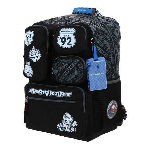 Mochila Negra Mario Bros Chenson Racer