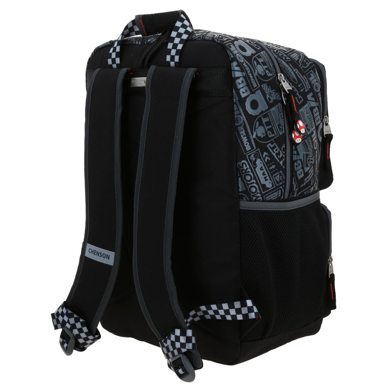 Mochila Negra Mario Bros Chenson Racer