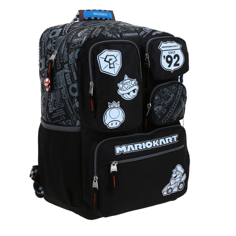 Mochila Negra Mario Bros Chenson Racer