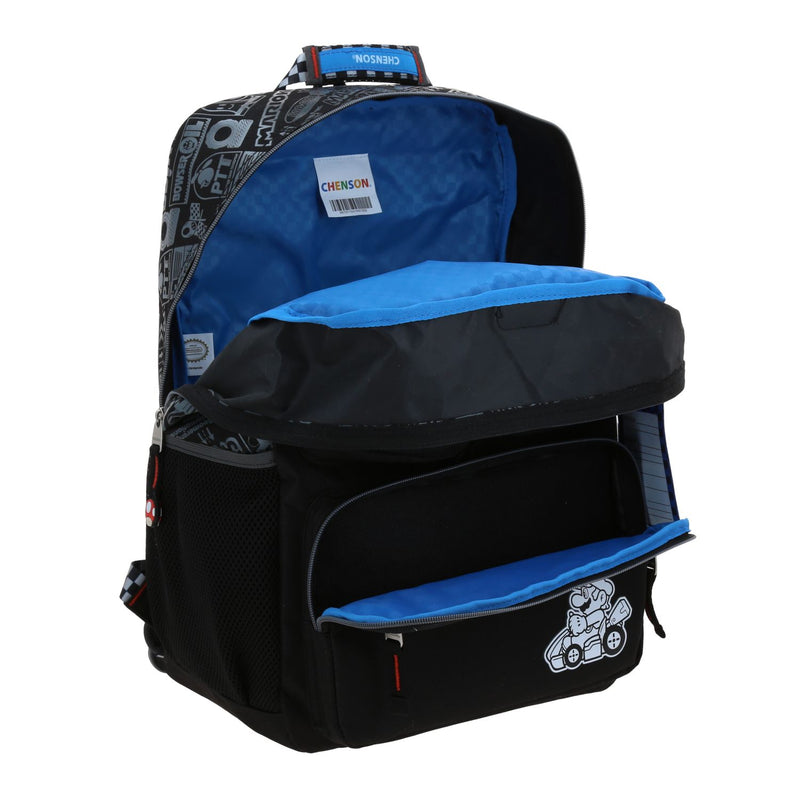 Mochila Negra Mario Bros Chenson Racer