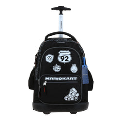 Mochila Negra con Ruedas Mario Bros Chenson Racer