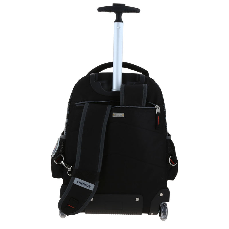 Mochila Negra con Ruedas Mario Bros Chenson Racer