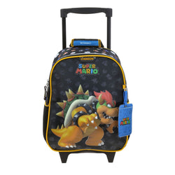 Mochila Negra con Ruedas Mario Bros Chenson Woat