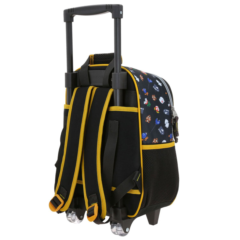 Mochila Negra con Ruedas Mario Bros Chenson Woat