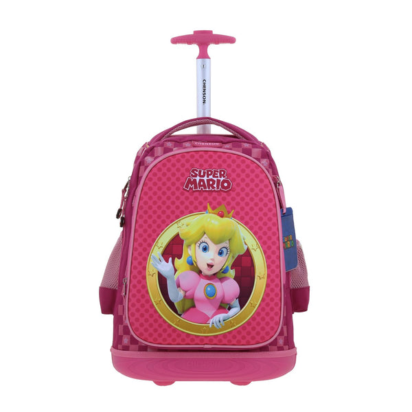 Mochila con Ruedas Rosa Mario Bros Chenson Barb