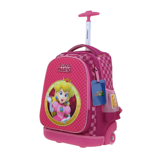 Mochila con Ruedas Rosa Mario Bros Chenson Barb