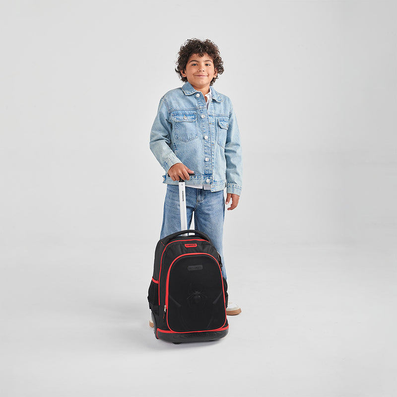 Mochila con Ruedas Negra Miles Morales Chenson Caps