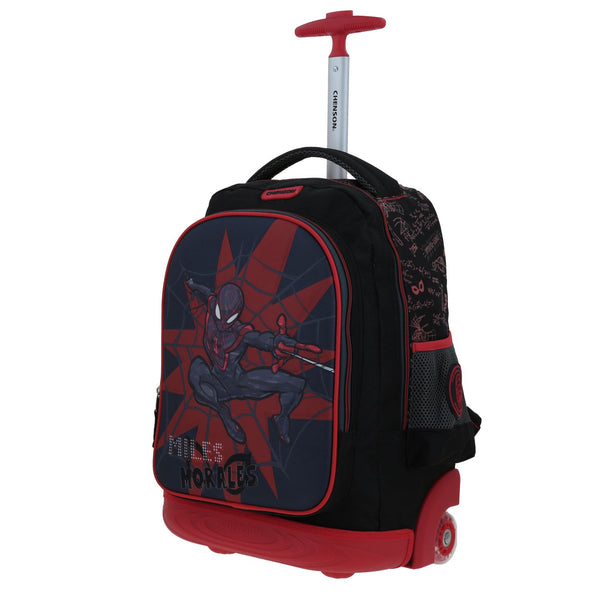Mochila con Ruedas Negra Miles Morales Chenson Dotte