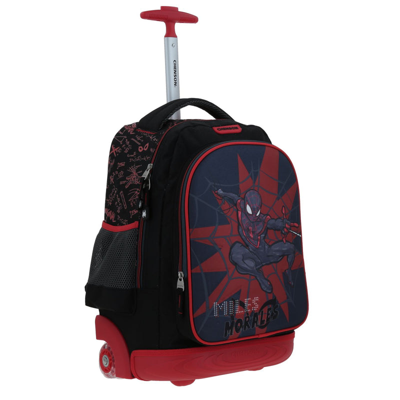 Mochila con Ruedas Negra Miles Morales Chenson Dotte