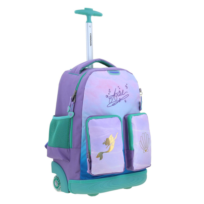Mochila Lila con Ruedas Princesas Chenson Deeper