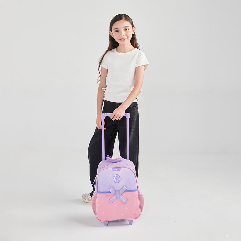 Mochila Lila con Ruedas Princesas Chenson Stardust