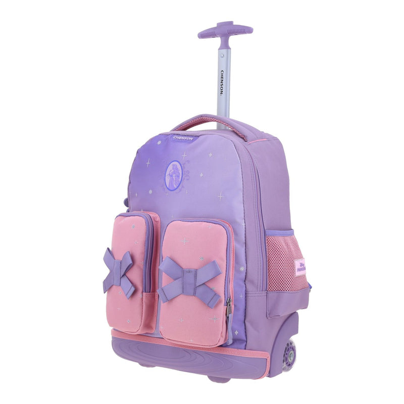 Mochila Lila con Ruedas Princesas Chenson Stardust