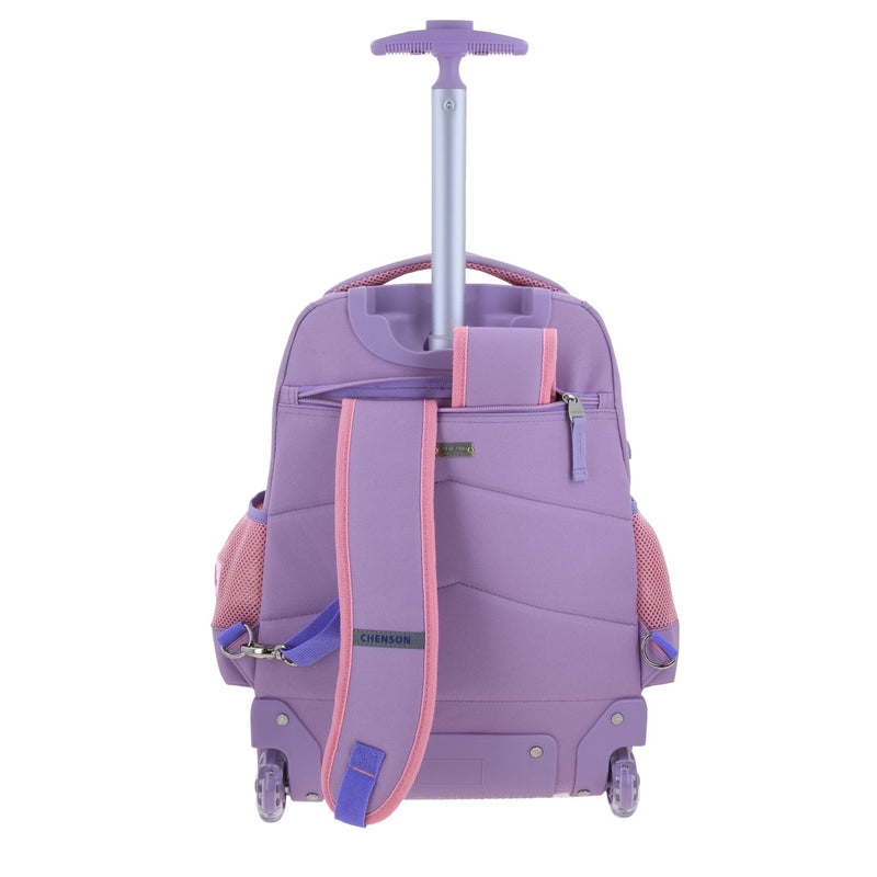 Mochila Lila con Ruedas Princesas Chenson Stardust